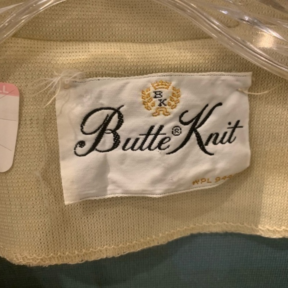 Rare Vintage Gorgeous Butte Knit Baby Blue Suit Set - Picture 12 of 13